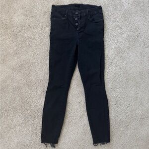 MOTHER Black Skinny Jeans